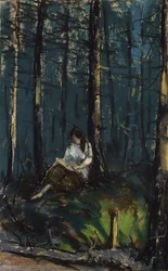 Le Lecteur dans la forêt, 1918